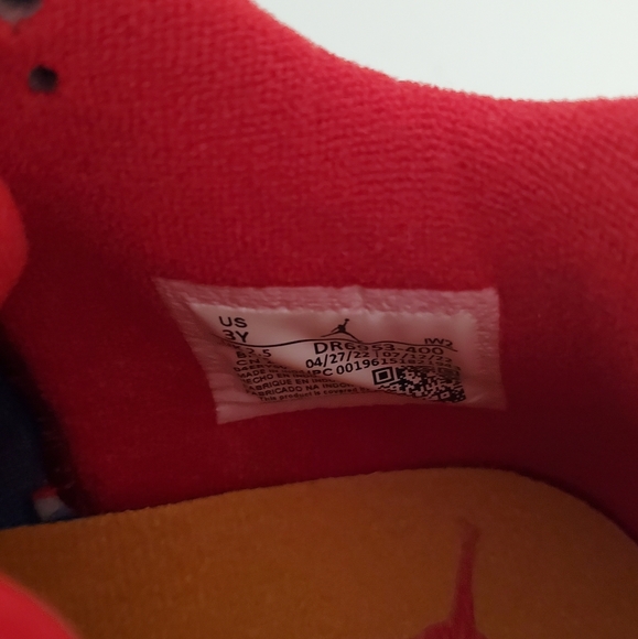 Nike Air Jordan 4 Retro Messy room French Blue Gym Red|Size:3Y - Picture 9 of 13